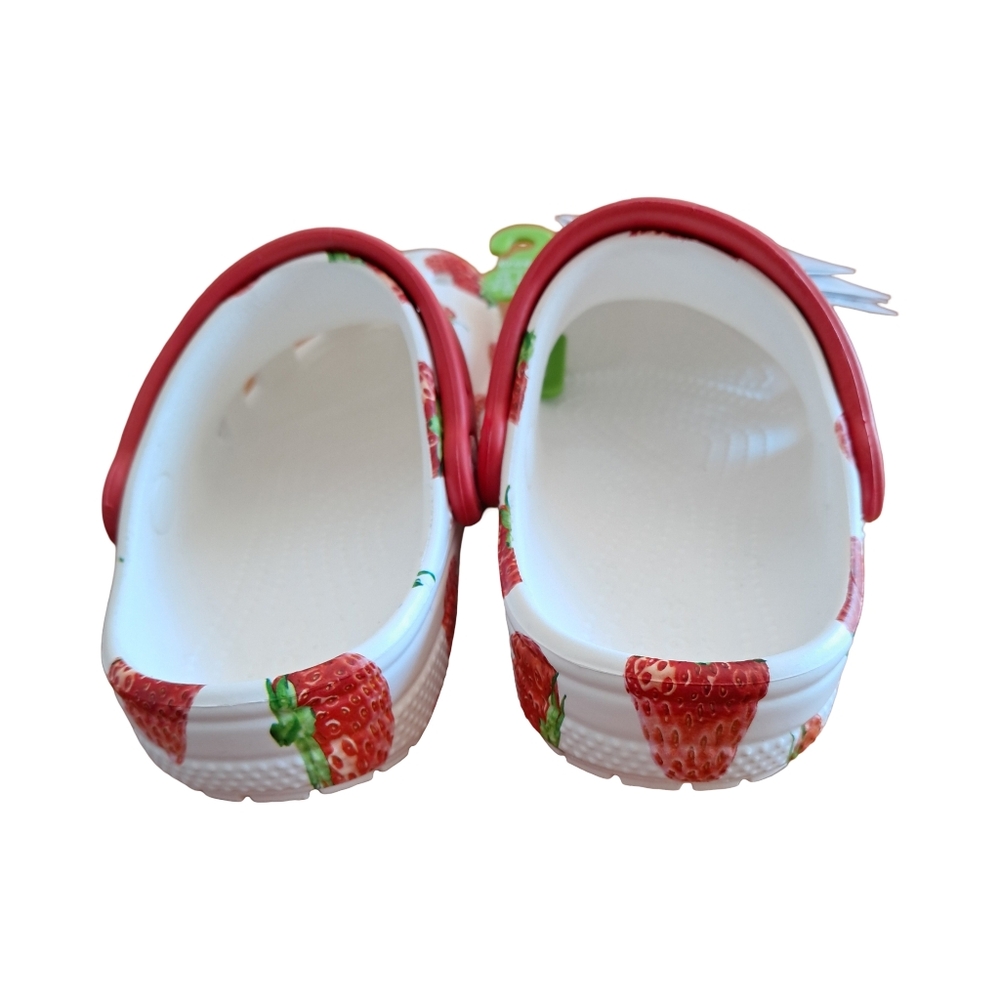 CROCS Girls Classic Fresh Fruit Clogs Strawberries Various Sizes New With Tags - Picture 6 of 13